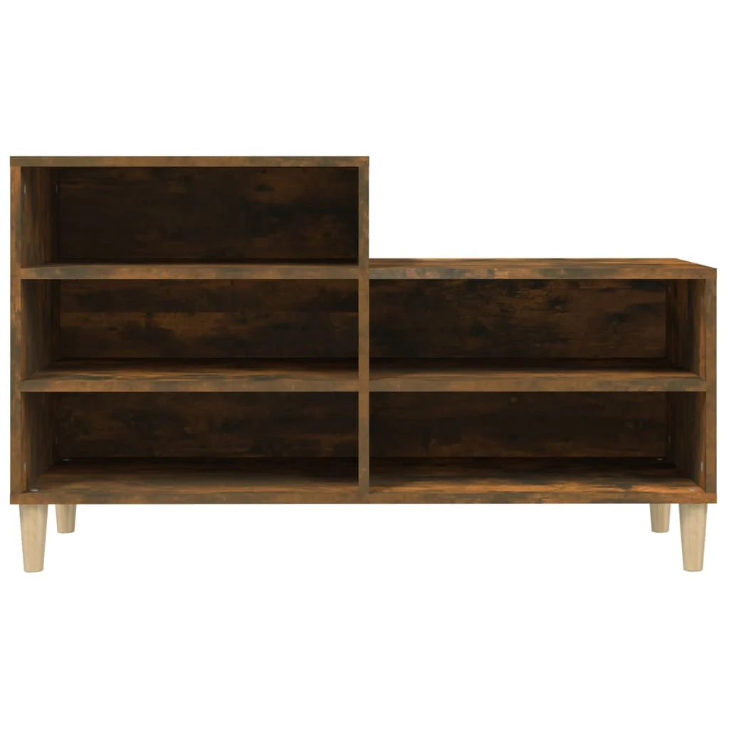 Scarpiera mobiletto portascarpe mobile per ingresso/corridoio/soggiorno 102 x 36 x 60 cm legno ingegnerizzato marrone 02_0021549