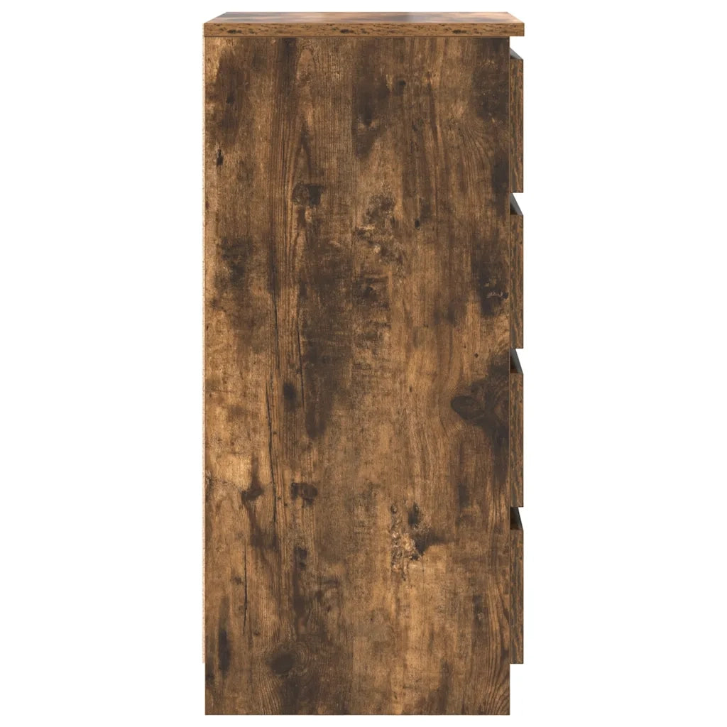 Credenza con Cassetti Rovere Fumo 37,5x35x99 cm in Truciolato 861764