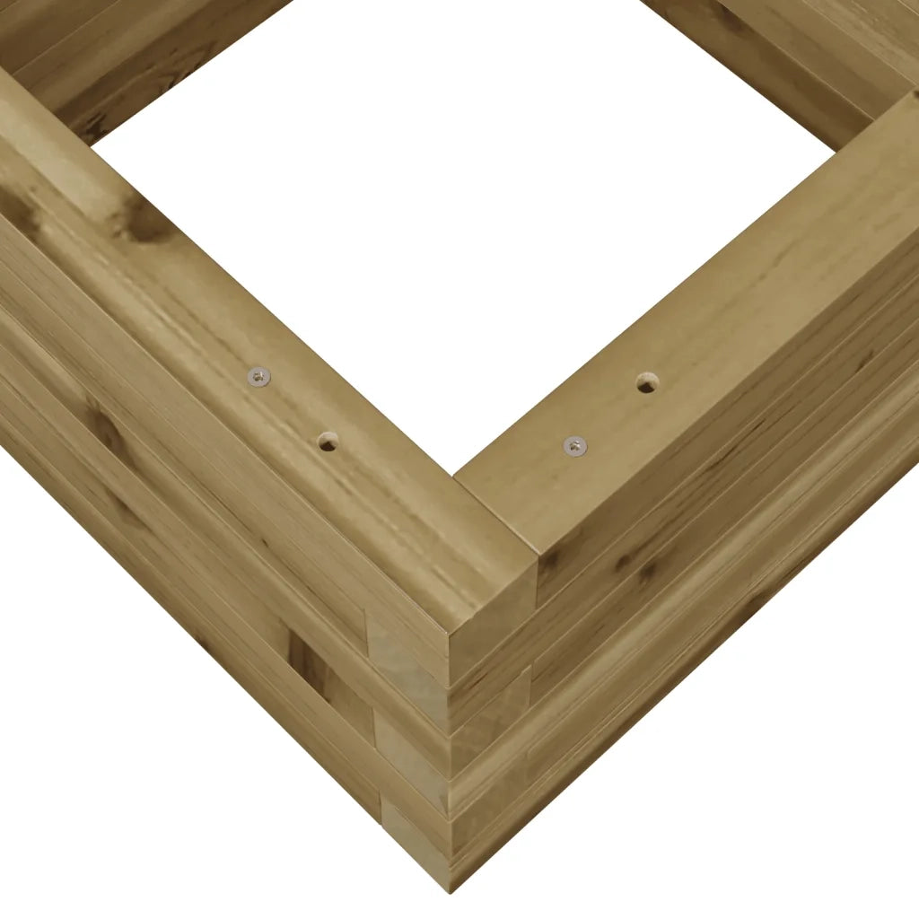 Fioriera da Giardino-Vaso da Esterno 40x40x23 cm in Legno di Pino Impregnato