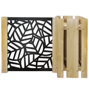 FIORIERA-WOOD COMPOSIZIONE - Porta vasi con divisorio staccionata modulabile - 150x100cm - in Legno e PVC Modello: Tropical