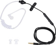 Cuffie In-Orecchio Con Microfono 35 Mm - Jack Standaard - Compatibili Con IOS E Android - Nero Linea Bianca Cavo .