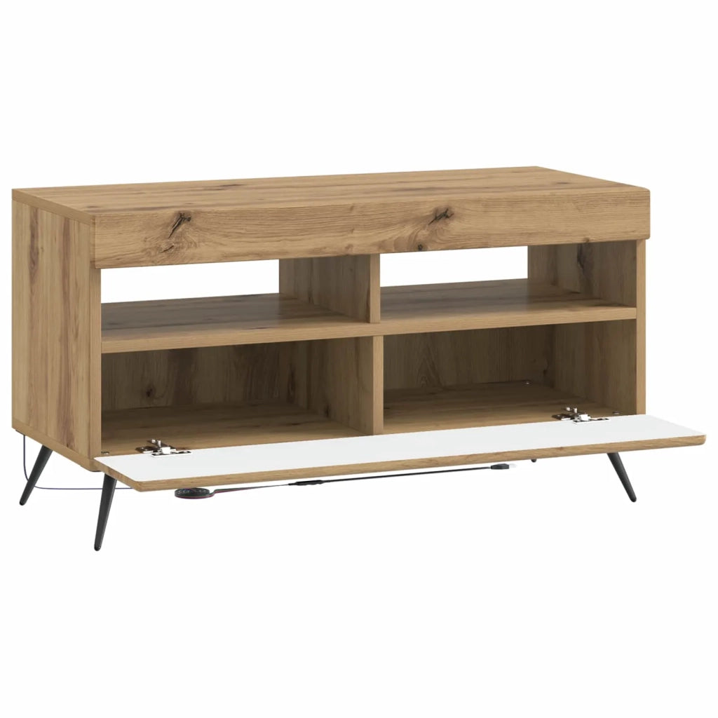 Mobile TV LED Rovere Artigianale Legno ingegnerizzato 897664