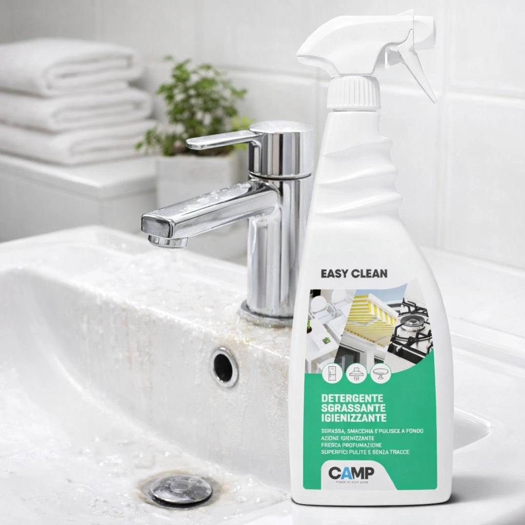 Kit 6 easy clean da 750 ml detergente sgrassante igienizzante universale