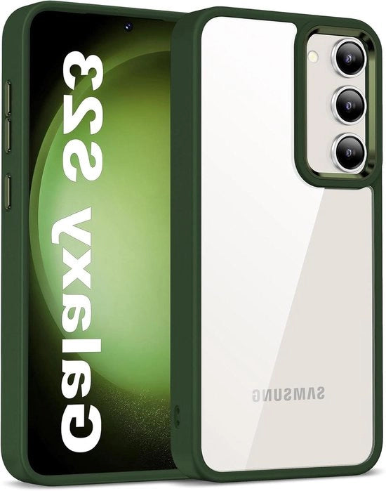 Casella Premium per Samsung Galaxy S23 5G - Translucida con protezione contro cadute - Anti-abbagliamento, anti-scalfatura - Retro coprente e bordi morbidi - Resistente agli urti - Qualità militare