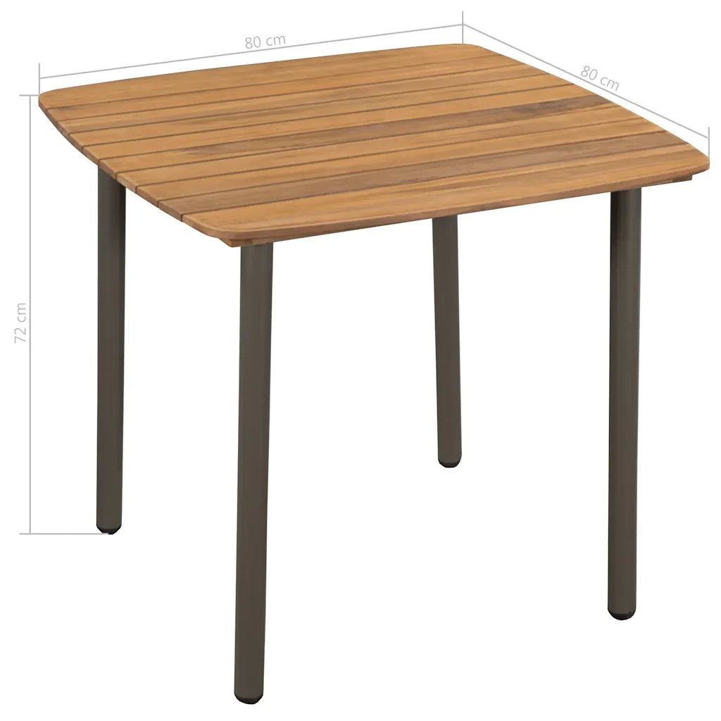 Set Mobili da Pranzo per Giardino 3 pz Polyrattan Grigio  cod mxl 35930