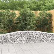 Cesti Gabbioni ad Arco 9 pz 400x50x40/60 cm Ferro Zincato 3145924
