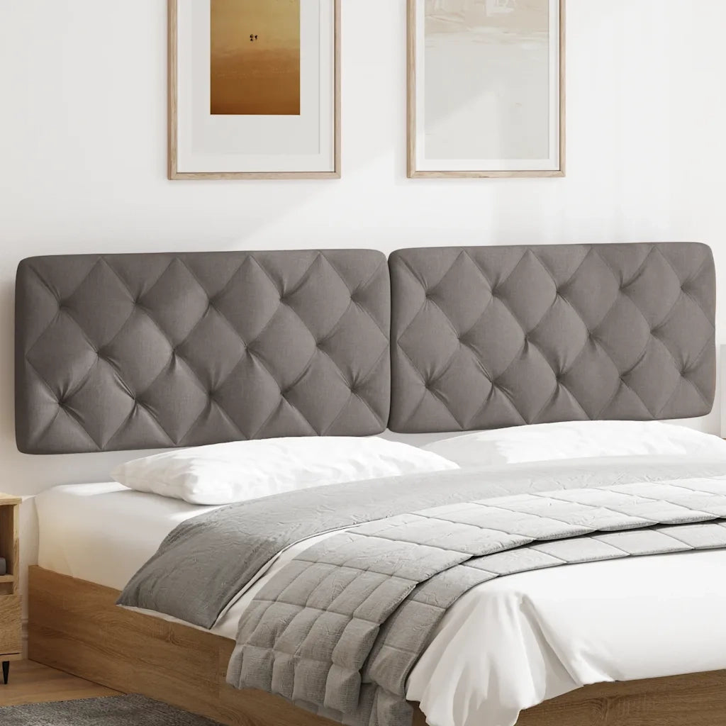 Cuscino Testiera Tortora 200 cm in Tessuto 4019244