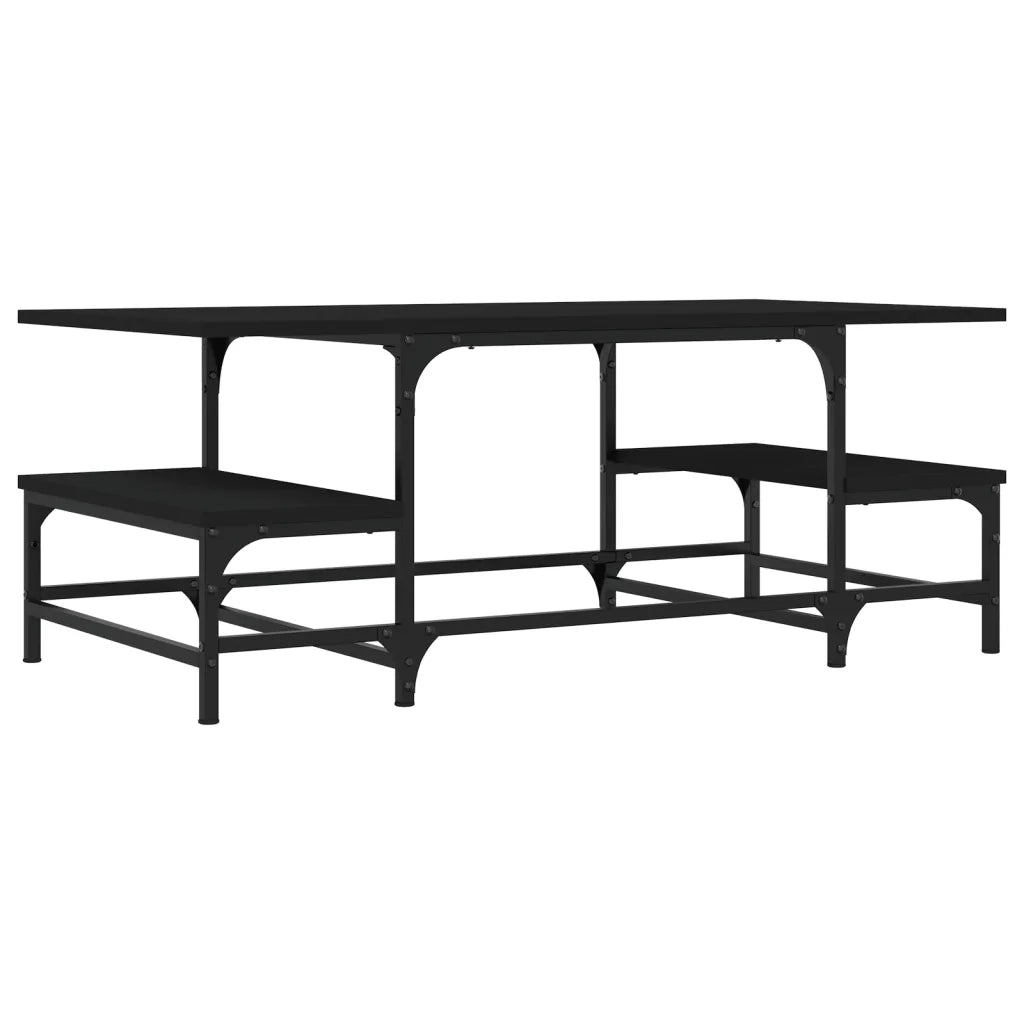 Tavolino da salotto | Tavolino da caff¨¨ | Tavolino da Soggiorno Nero 100x50,5x40 cm in Legno Multistrato