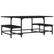 Tavolino da salotto | Tavolino da caff¨¨ | Tavolino da Soggiorno Nero 100x50,5x40 cm in Legno Multistrato