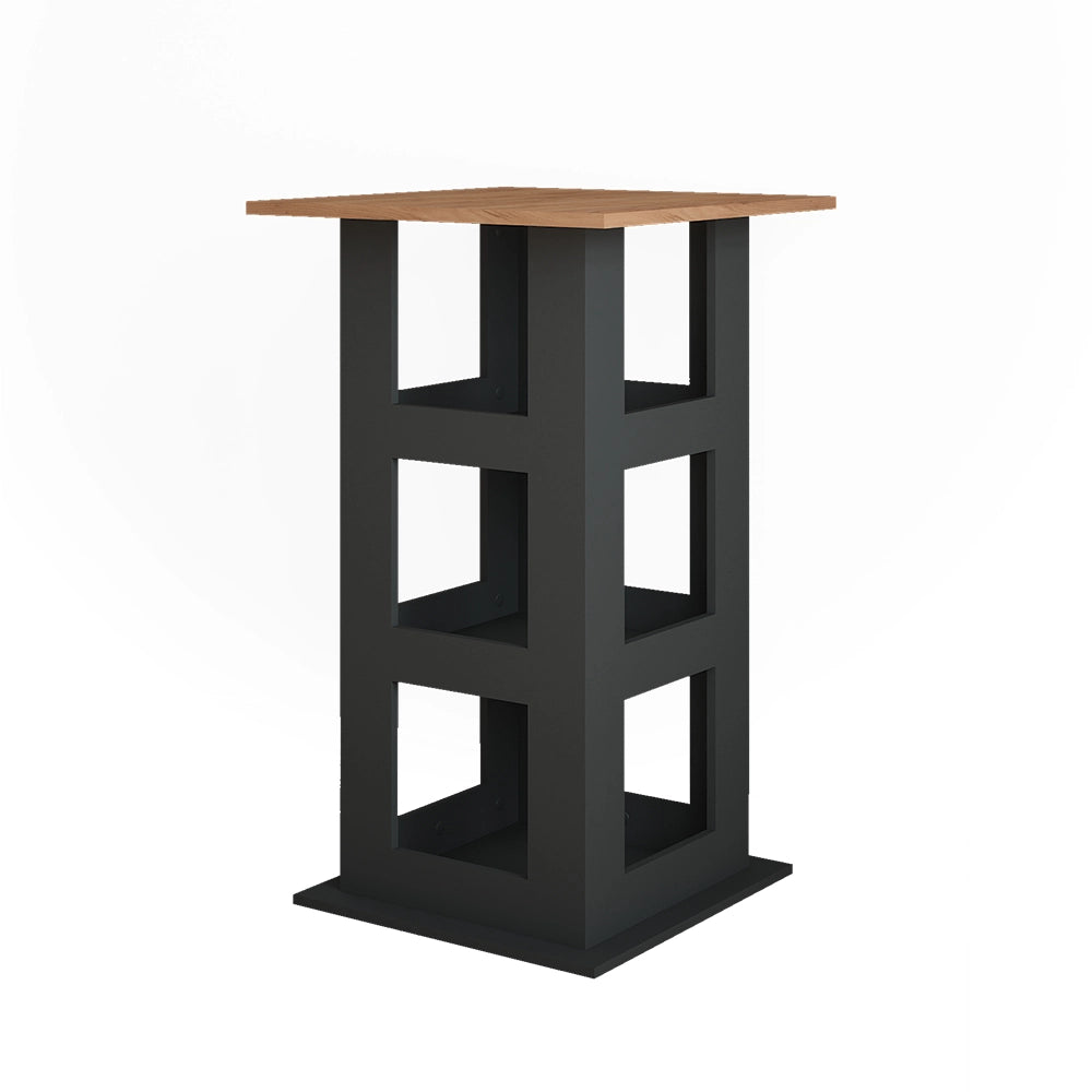 Vicco Tavolo da bar Quercia dorata/antracite 65 x 65 cm