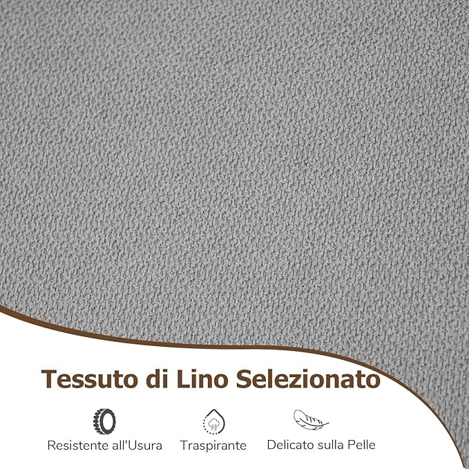 Set di Sedie da Pranzo da 4, Sedia Ergonomica da Cucina Senza Braccioli con Schienale Alto Inclinabile, Base in Metallo a Forma di U e Cuscinetti Antiscivolo, Portata 150 kg, per Interno