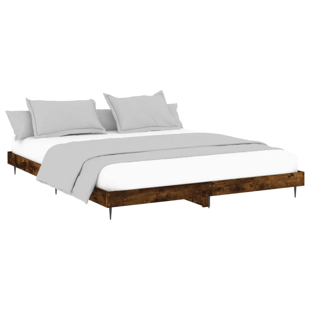 Giroletto senza Materasso Rovere Fumo 150x200 cm in Truciolato 832242