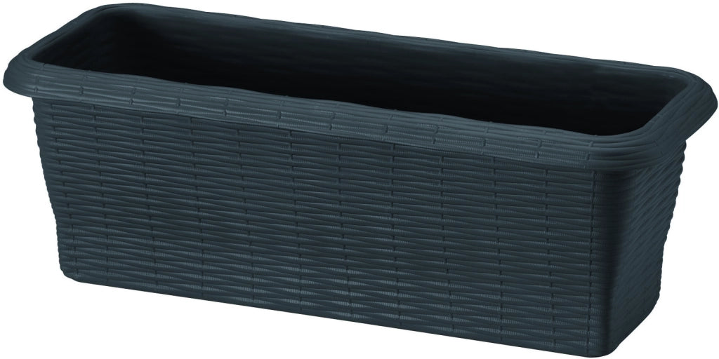 Bama FIORIERA RETTANGOLARE PAGLIA NORMAL Col. Antracite cm. 40x20x17,5 h