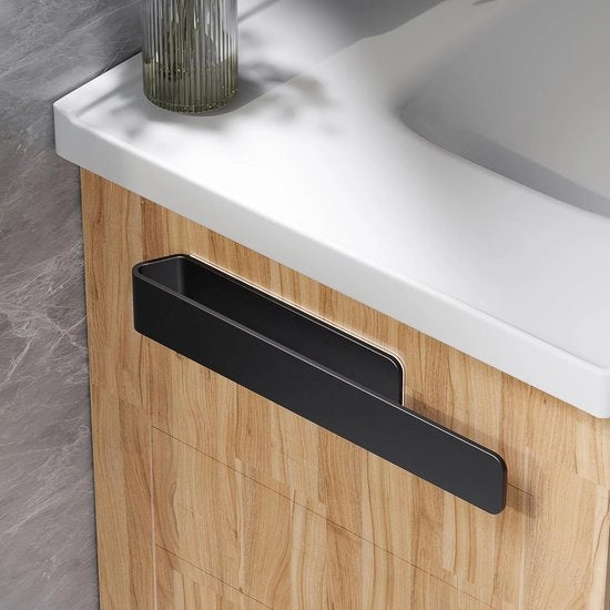 Sostegno asciugamani nero opaco - inox e resistente ai graffi - 1 pezzo - alluminio