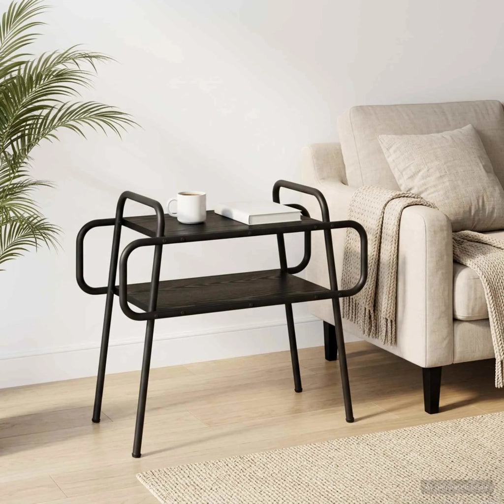 Tavolino da salotto Rovere Nero 60 x 30 x 51 cm 8007756