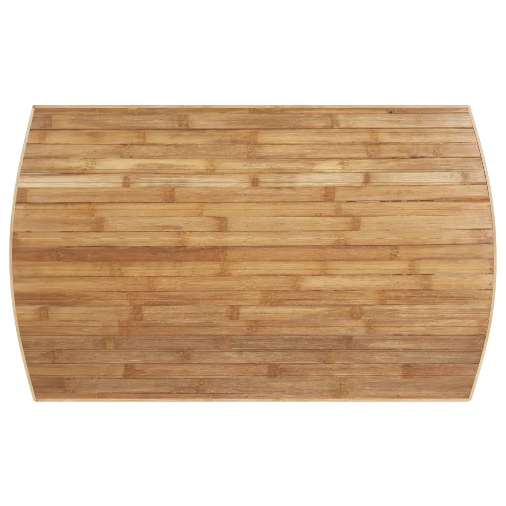 Tavolino da Giardino-Tavolo da Esterno-Tavolino da Patio 90x55x37 cm in Bamb¨´