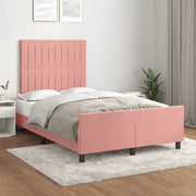 Giroletto con Testiera Rosa 120x200 cm in Velluto cod mxl 60379