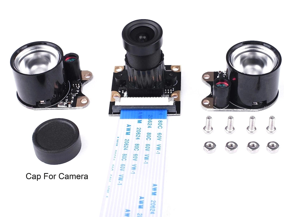 Kuman Modulo Fotocamera a Infrarossi 5MP 1080p con Visione Notturna per Raspberry Pi 4, 3, B, B+, A+ e Zero Modello SC15