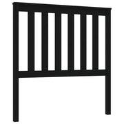Testiera | Testata per Letto Nera 96x6x101 cm in Legno Massello di Pino