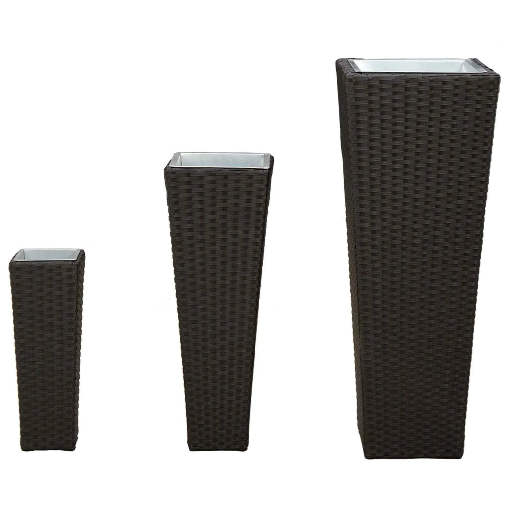 Set da esterno 3 pz Nero Metallo CFW1789942
