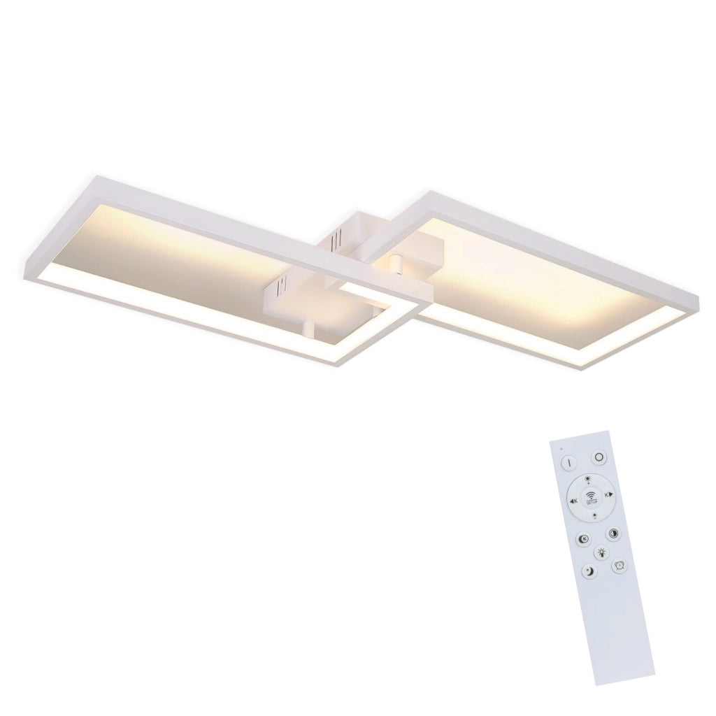 ZMH Lampada da soffitto a LED con telecomando e dimmerabile per soggiorno e ufficio