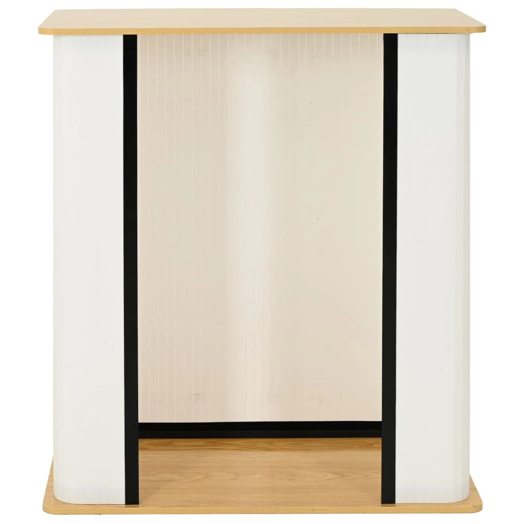 Bancone per fiera Marrone chiaro e bianco 80 x 40 x 93 cm 42046607