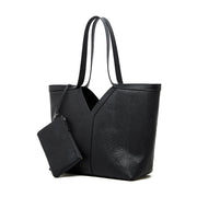 Borsa a tracolla da donna in vera pelle nera