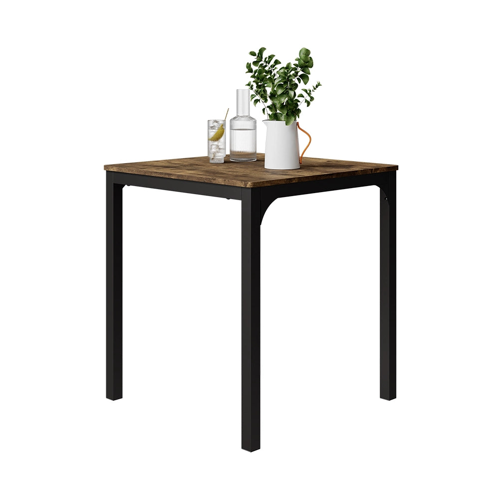 Vicco Tavolo da pranzo Nero/quercia rustico 70 x 70 cm