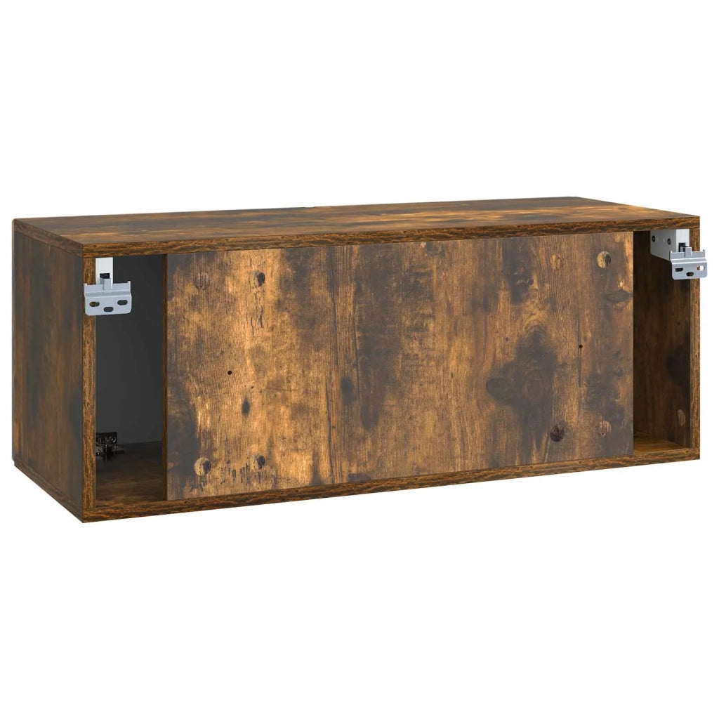 Mobile Porta TV da Muro Rovere Fumo 78,5 x 31 x 30 cm 898550
