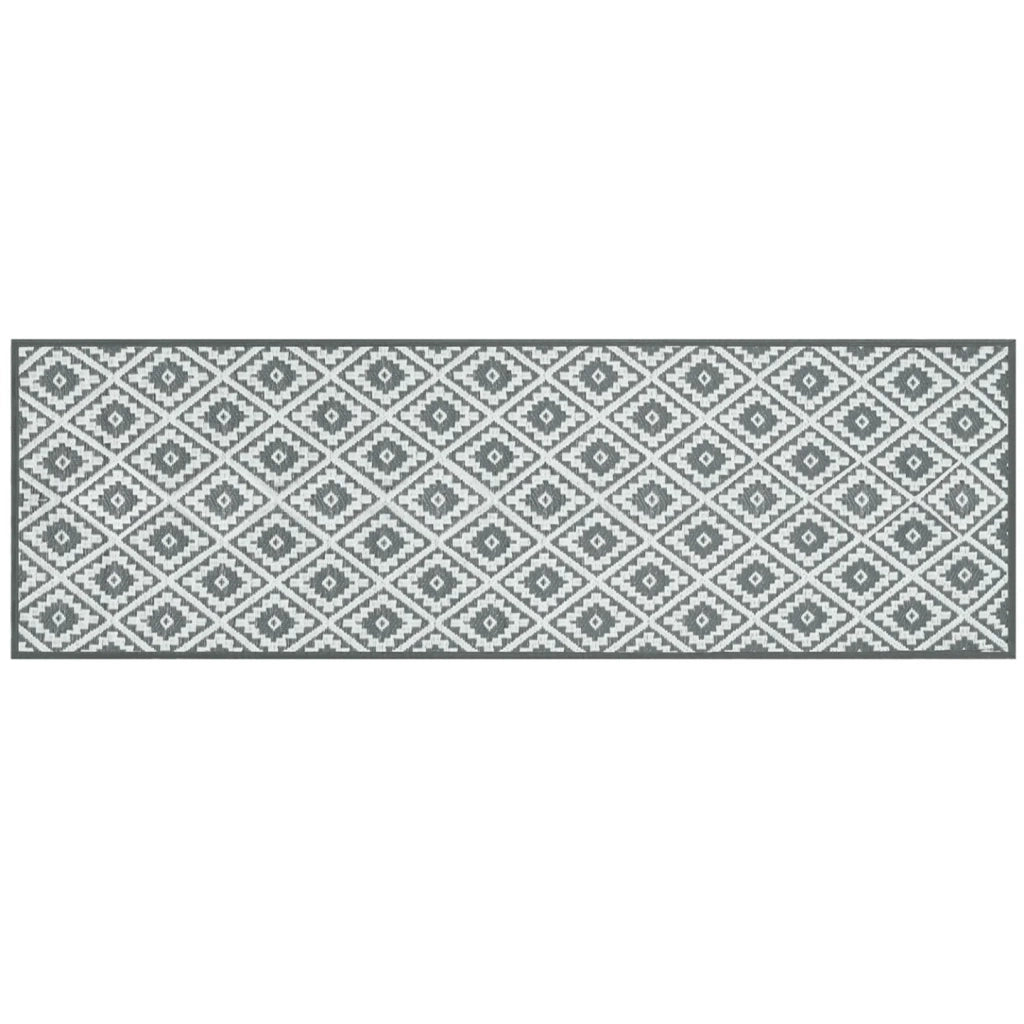 IDMarket - Tappeto per esterni BAHAMAS grigio 80 x 250 CM