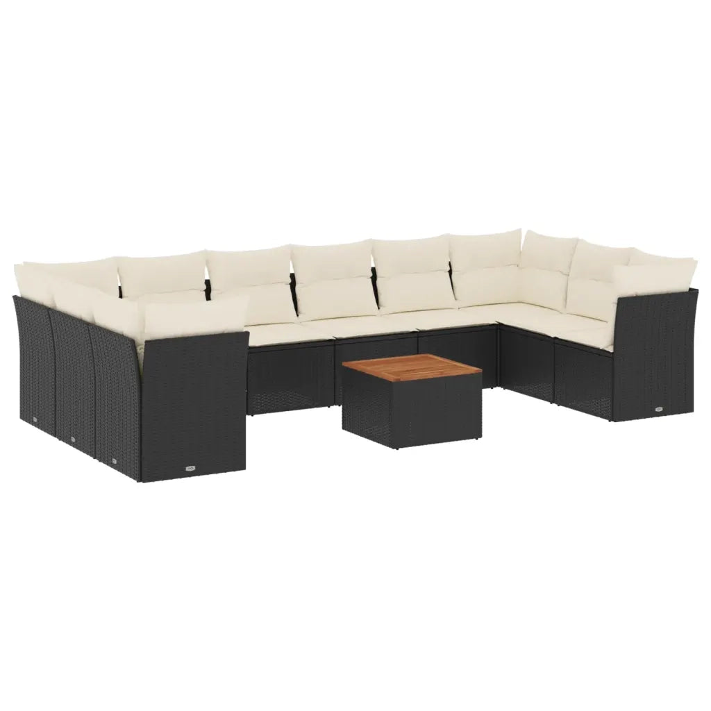 Set Divani da Giardino 11 pz con Cuscini in Polyrattan Nerocod mxl 89139