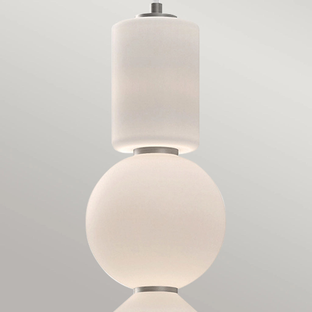 Sospensione LED Bijou Alora Mood vetro opale Ø19,8
