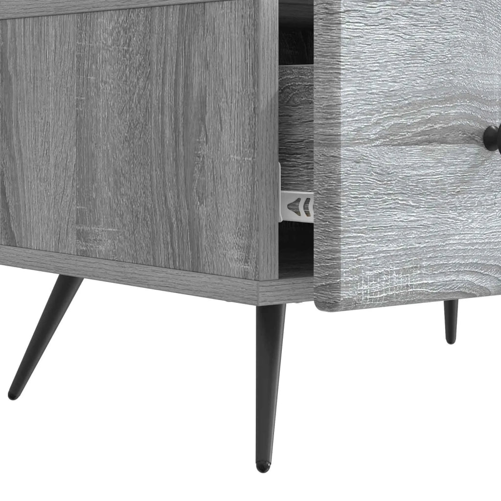 Mobile TV Grigio Sonoma 147 x 34,5 x 30 cm Legno ingegnerizzato 895631