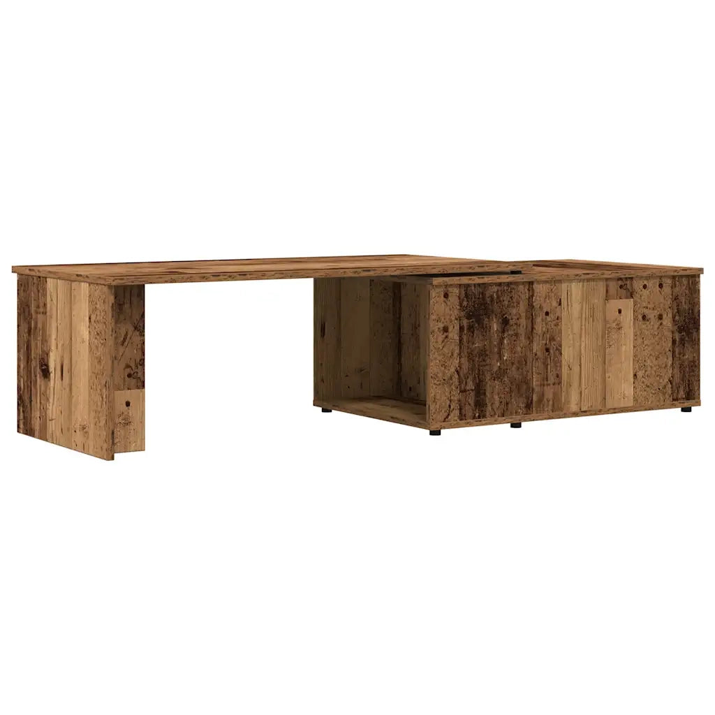 Tavolino da Salotto-Tavolino da soggiorno-Tavolo Legno Vecchio 150x50x35 cm Truciolato