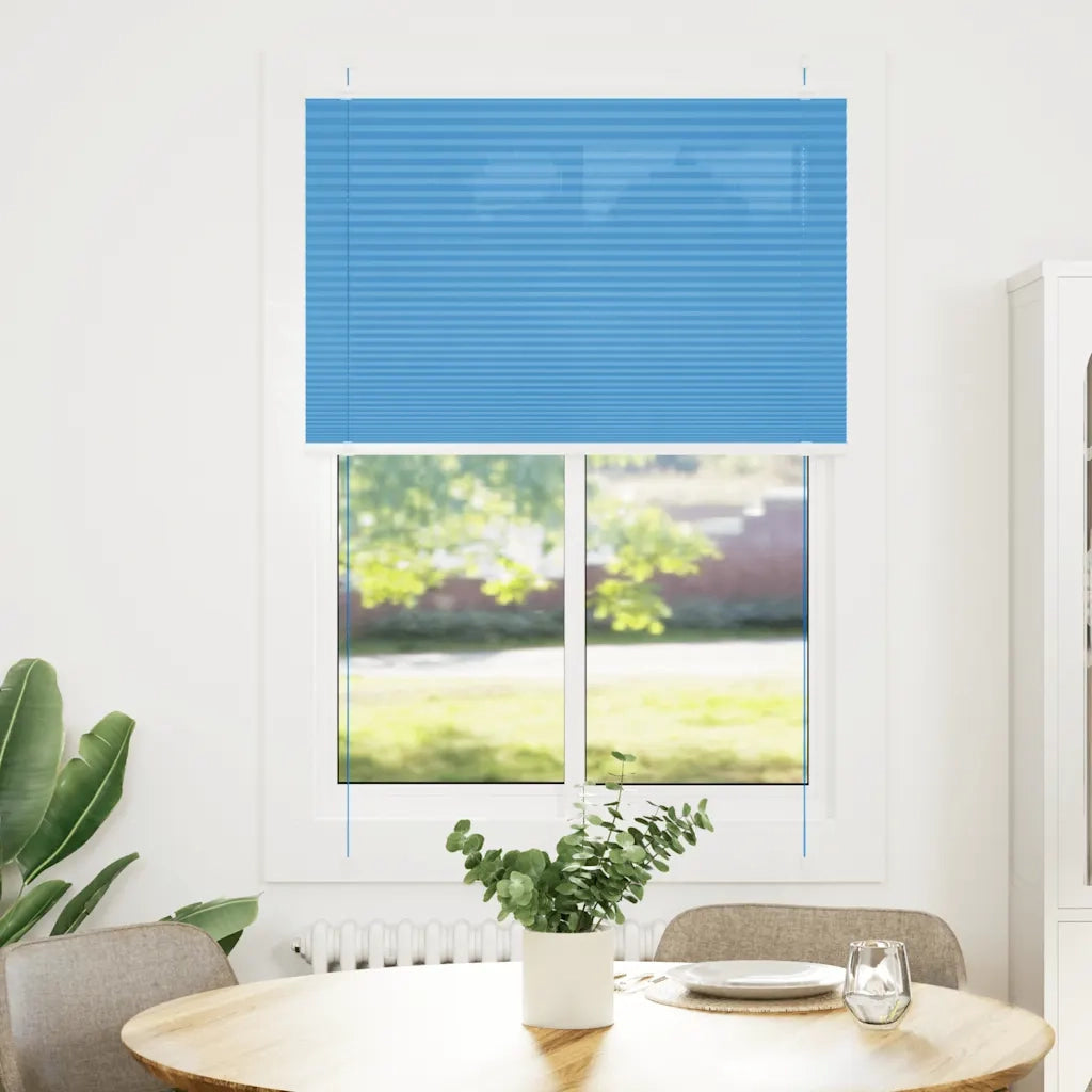 Tenda Plissettata Blu 95x150 cm Larghezza Tessuto 94,4 cm 4015193