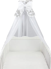 Hemel per lettino con struttura trasparente, colore Wolken Wit, dimensioni 170x240 cm