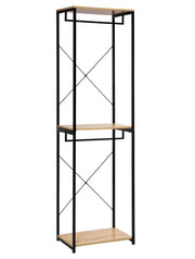 Cassettone per abiti - Moderno appoggio abbigliamento - Raccogli scarpe - Raccogli abbigliamento - Appoggio abbigliamento - Hout - Marrone/nero