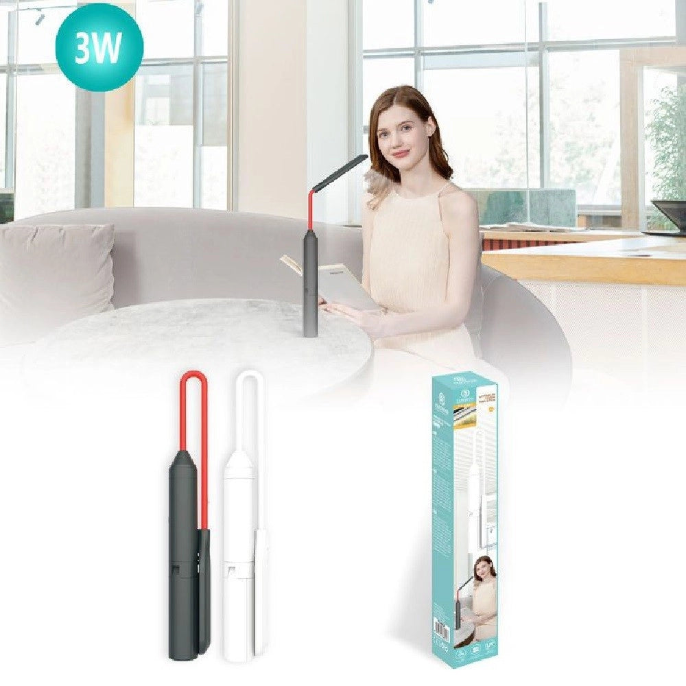 Trade Shop - Lampada Tavolo Scrivania Luce Da Lettura Pieghevole 3w Per Casa Ufficio Tx-8257 -