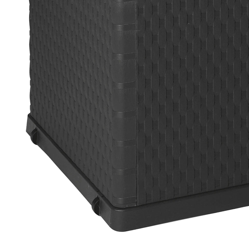 Baule da Giardino Antracite 120x56x63 cm in Rattan PP 43711