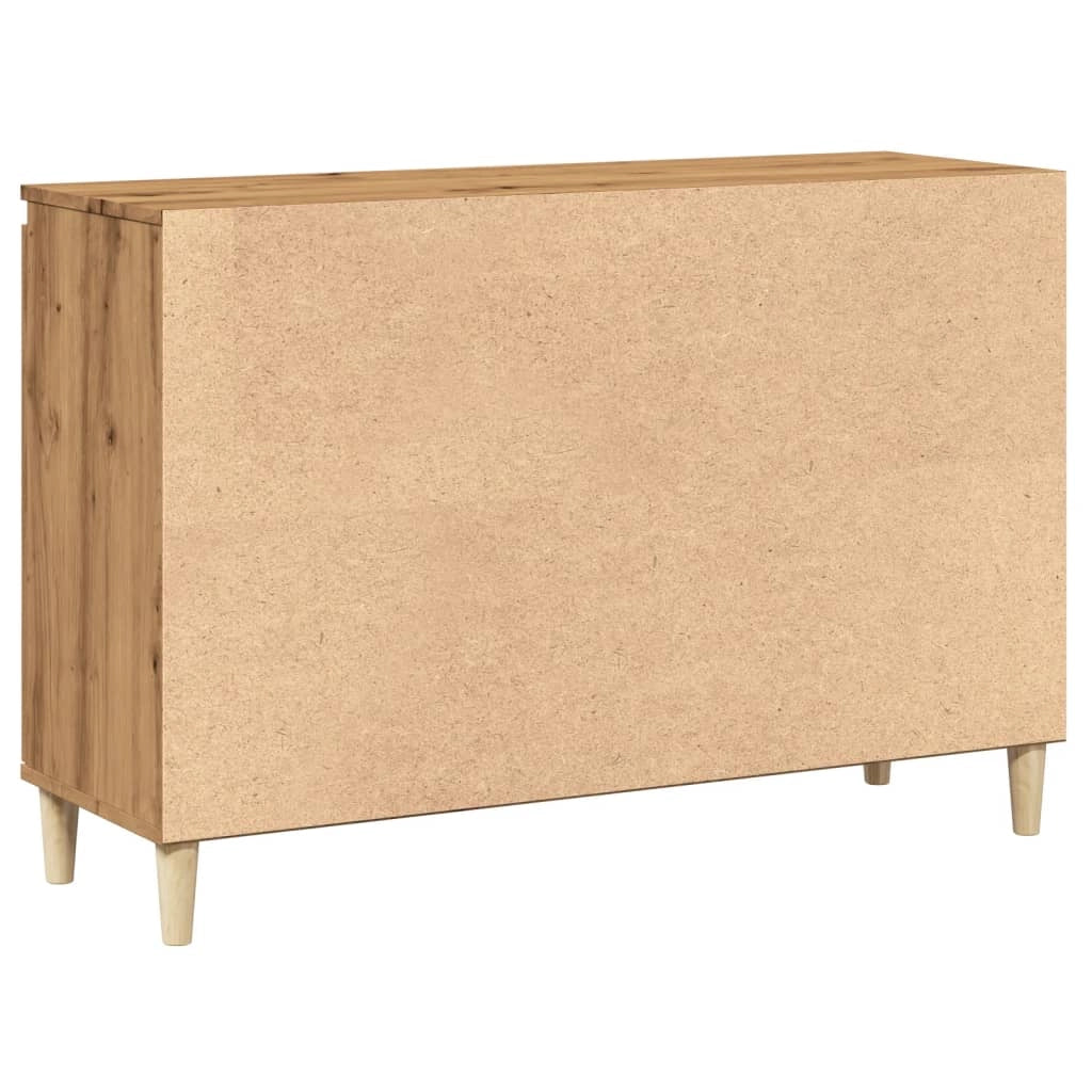 Buffet credenza cassettiera mobiletto mobile contenitore organizer cucina soggiorno salotto fatto a mano 102 x 35 x 70 cm legno ingegnerizzato marrone 02_0030807
