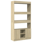 Credenza | Madia | Buffet da pranzo | Armadio da pranzo Rovere Sonoma 92x33x180 cm in Legno Multistrato