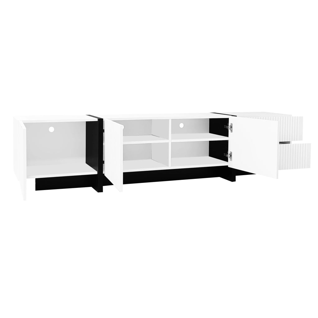 Mobile TV con 3 Ante e 2 Cassetti ¨C MINIMAL ¨C 190 cm