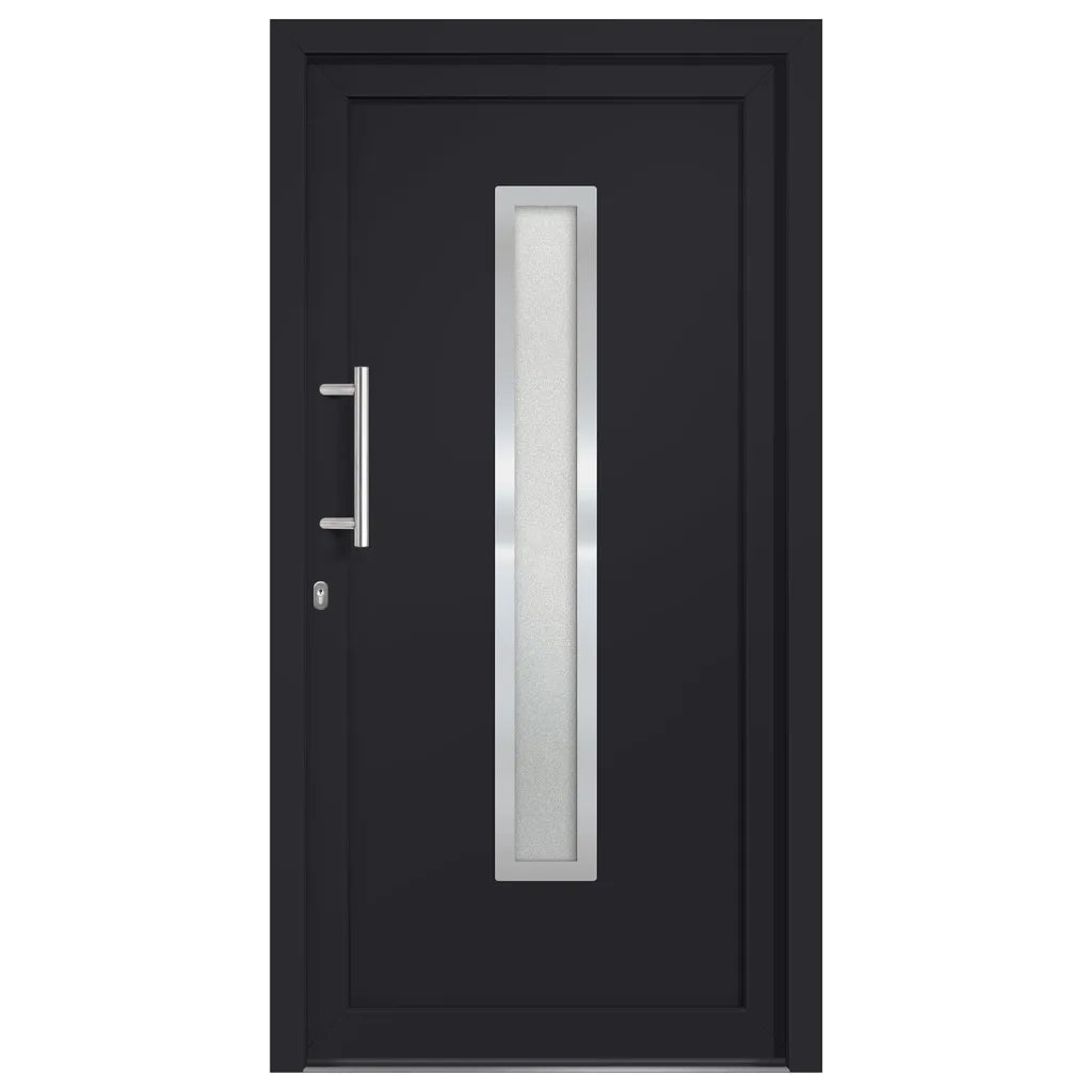 Porta di Ingresso Antracite 108x200 cm 279239