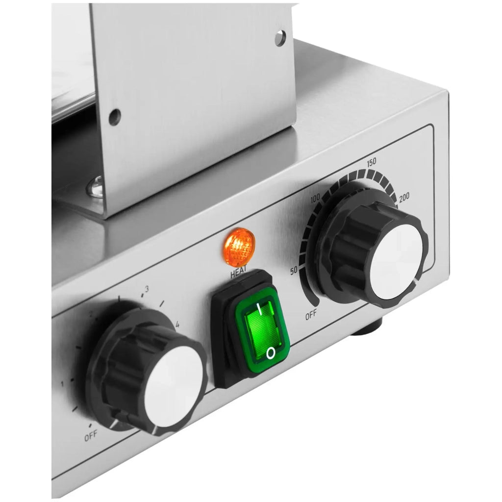 Waffeliera professionale 2 x 1400 watts 50-250 °c minuterie : 0-5 min acciaio inossidabile 14_0009103