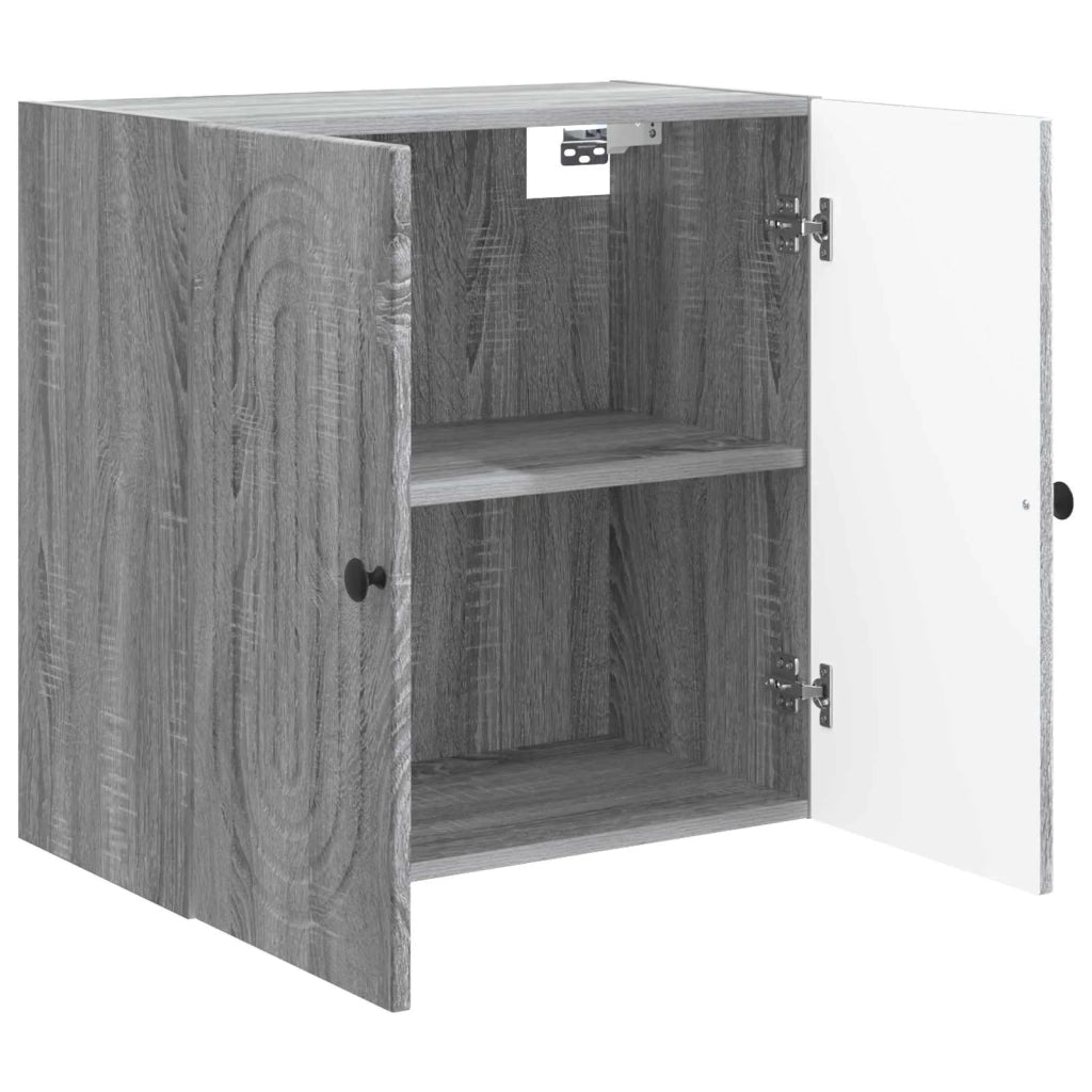 Mobiletto a muro Sonoma grigio 59 x 31 x 60 cm