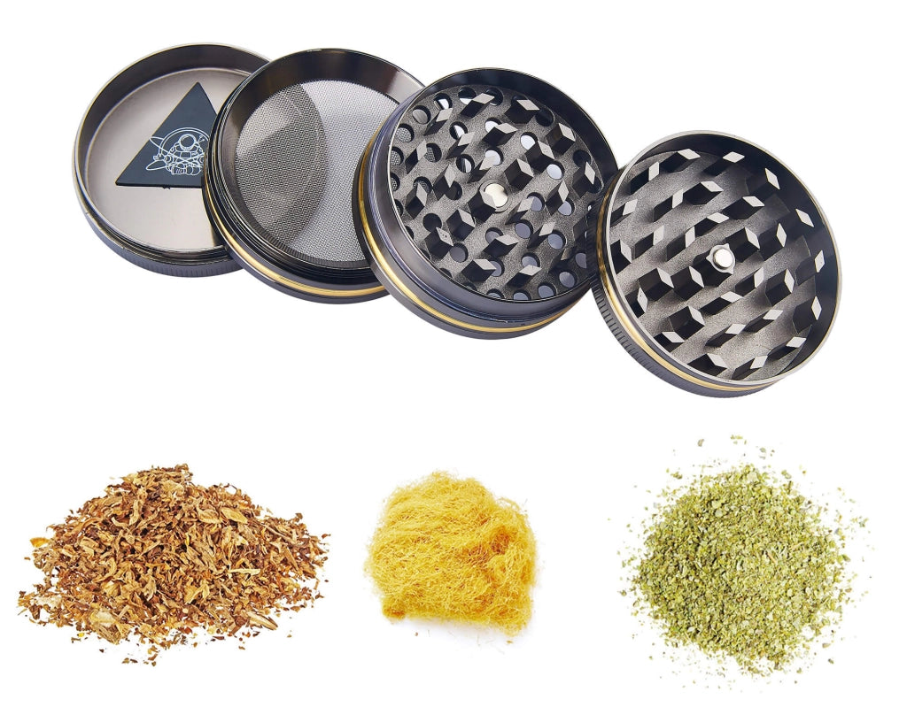 Grinder Ø50 mm 4 Livelli per Spezie Erbe e Tabacco Teschio