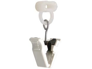 SCIVOLANTI PER TENDA CON PINZETTA IN NYLON - 250 pezzi