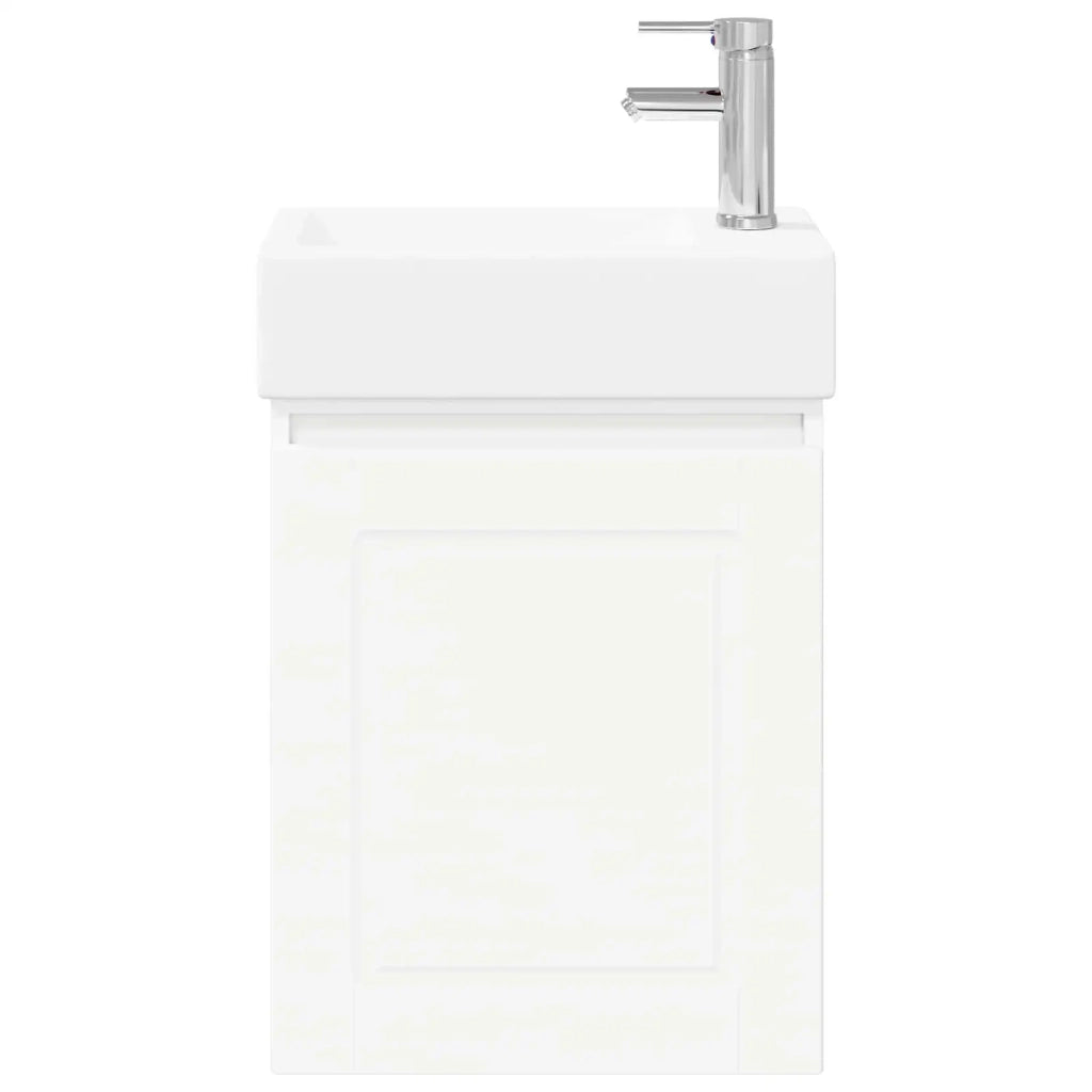 Mobile bagno con rubinetto Bianco 45,5 x 22,5 x 84 cm