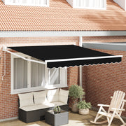 Tenda retrattile manuale  nera 350x250 cm