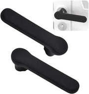 Protezione Deurklink - Copertura Deurgreep in Silicone - Design di Sicurezza Antistatico - Resistente al Calore e Antiscivolo - Materiale in Silicone Nero Opaco - Set a 2 Pezzi - Per Deurklink Piane e Quadrati